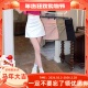 高腰包臀半身裙女a字短裙设计感褶皱韩版 2024年夏季 新款 迷你半裙