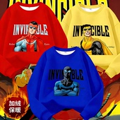 男孩上衣 儿童衣服秋冬季 无敌少侠第3季 马克周边加绒卫衣2026新款