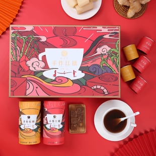 晓花匠 手作红糖4罐 吃独立包装 姨妈经期月子古法土红糖 无礼盒