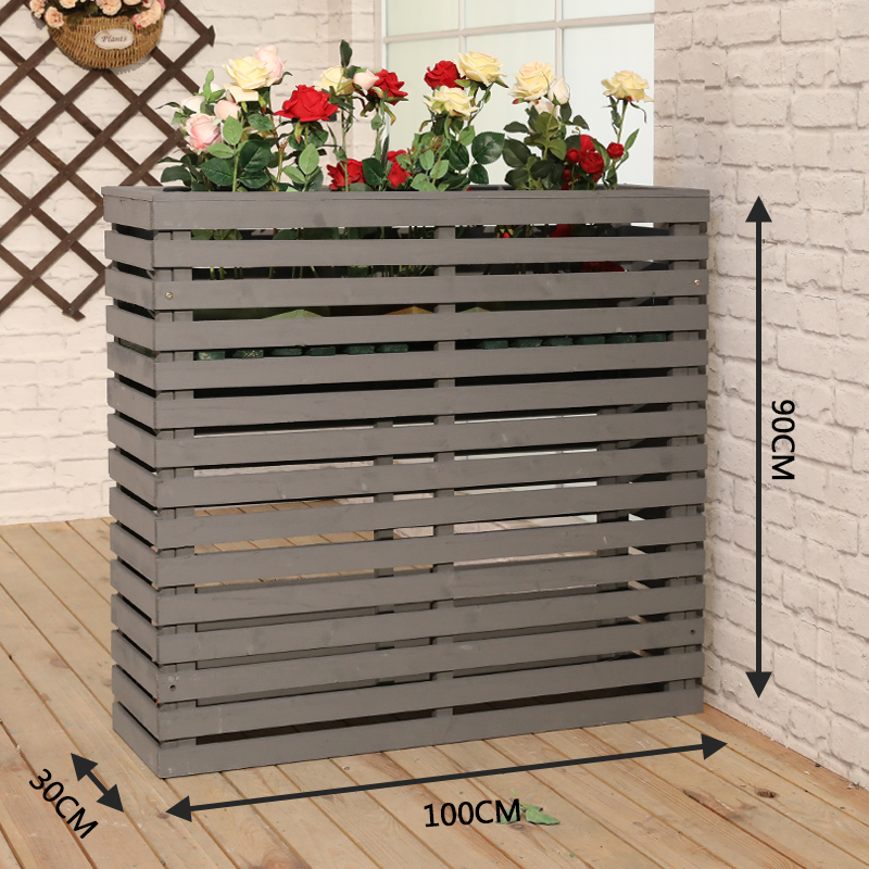 防腐木餐厅隔断花架木栅栏花盆花槽围栏实木户外花箱客厅装饰饭q.