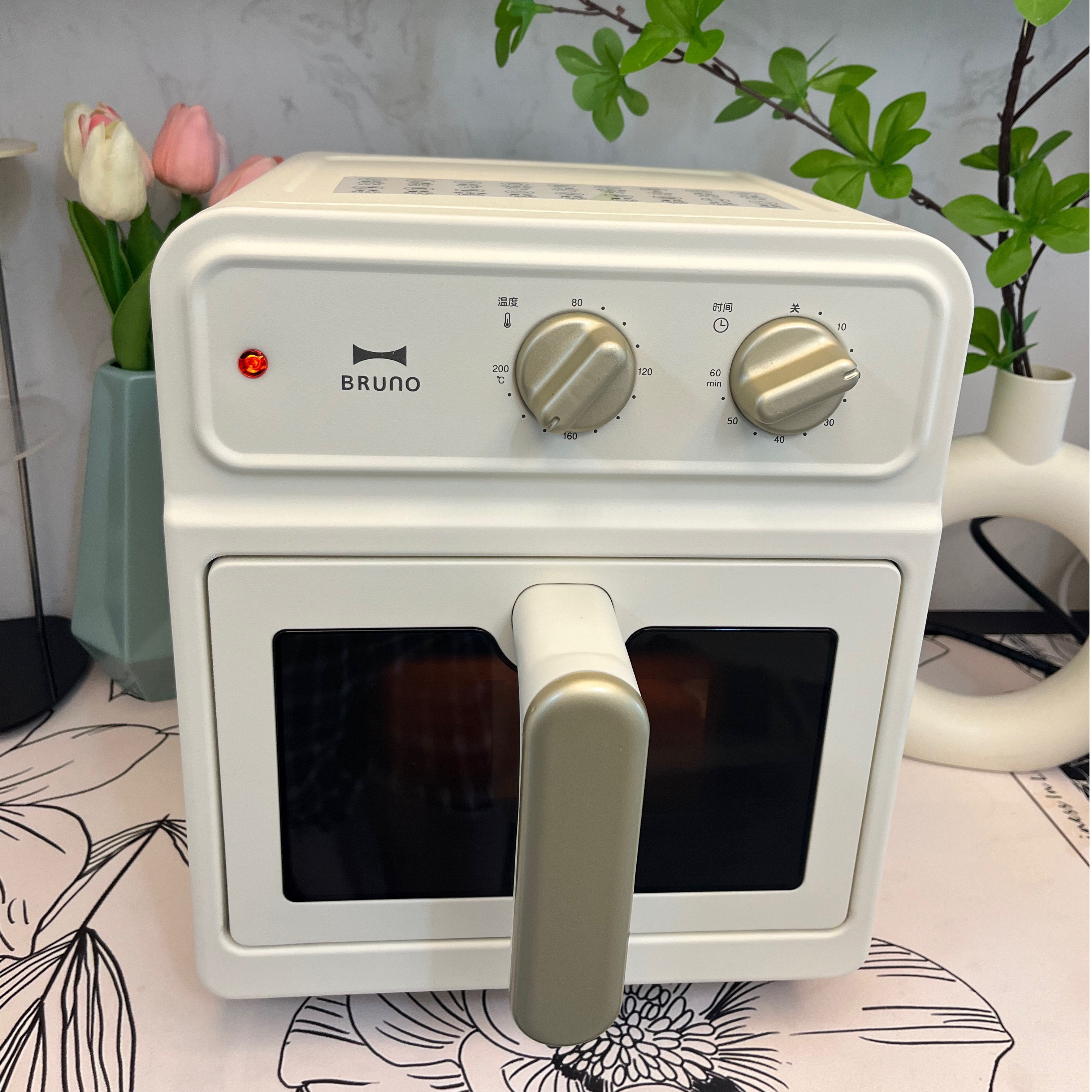 BRUNO BOE129 复古空气炸锅家用可视化全自动大容量多功能电炸锅