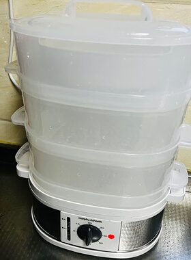 摩飞电蒸锅多功能家用多层蒸汽锅3层大容量电蒸笼蒸烤箱早餐机
