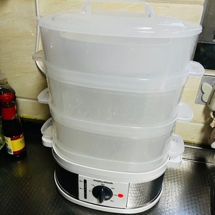 MORPHY 摩飞电器MR1148电蒸锅多功能家用多层蒸汽锅3层 RICHARDS