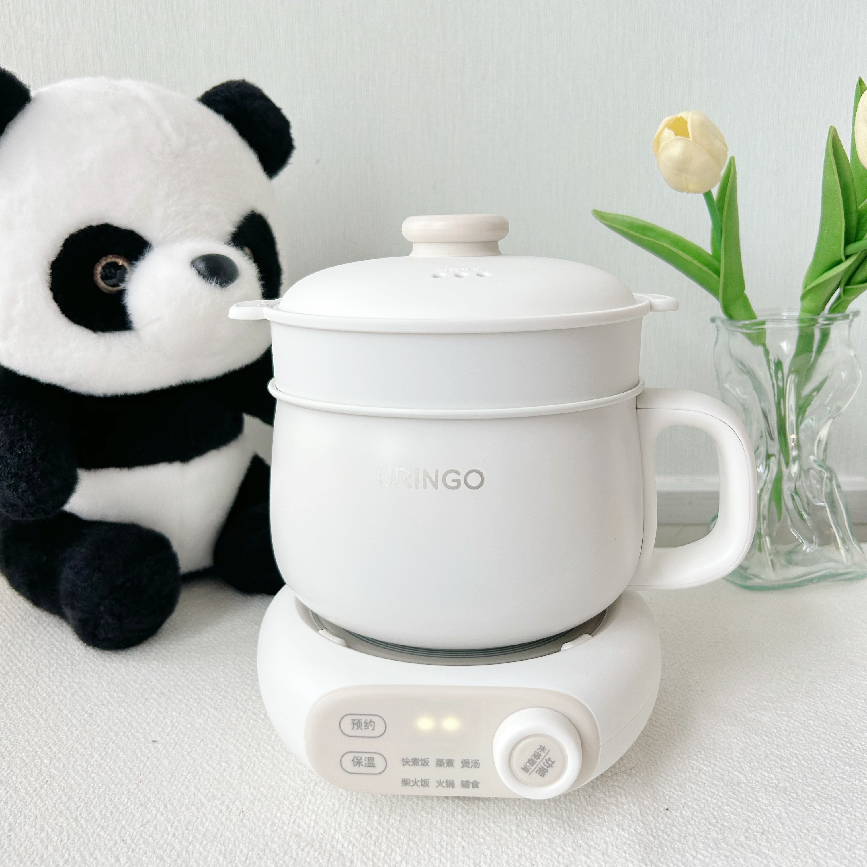 七彩叮当QC-FB07Z分体IH电煮锅宿舍学生家用多功能蒸煮饭火锅泡面