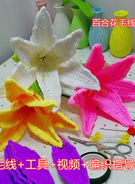 阿娴手工百合花花束diy材料包