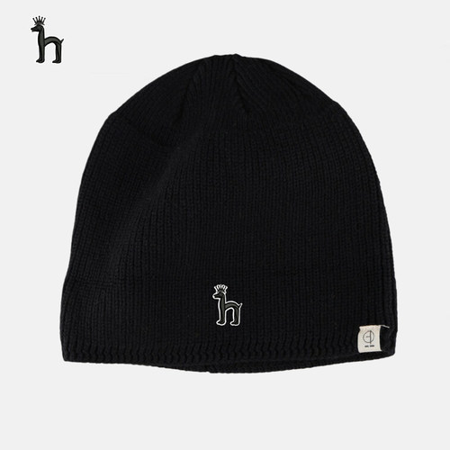 哈吉斯船长冬天保暖毛线帽跑步男士针织帽子新款双层防寒包头冷帽