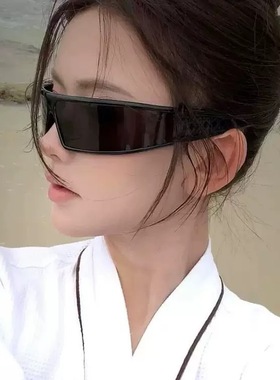 新款早春个性时尚太阳镜 无字版发箍太阳眼镜女时尚欧美风ins墨镜