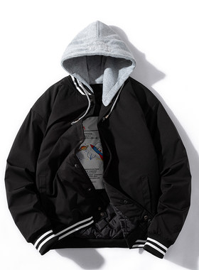 加厚百搭宽松夹克外套潮棒球服