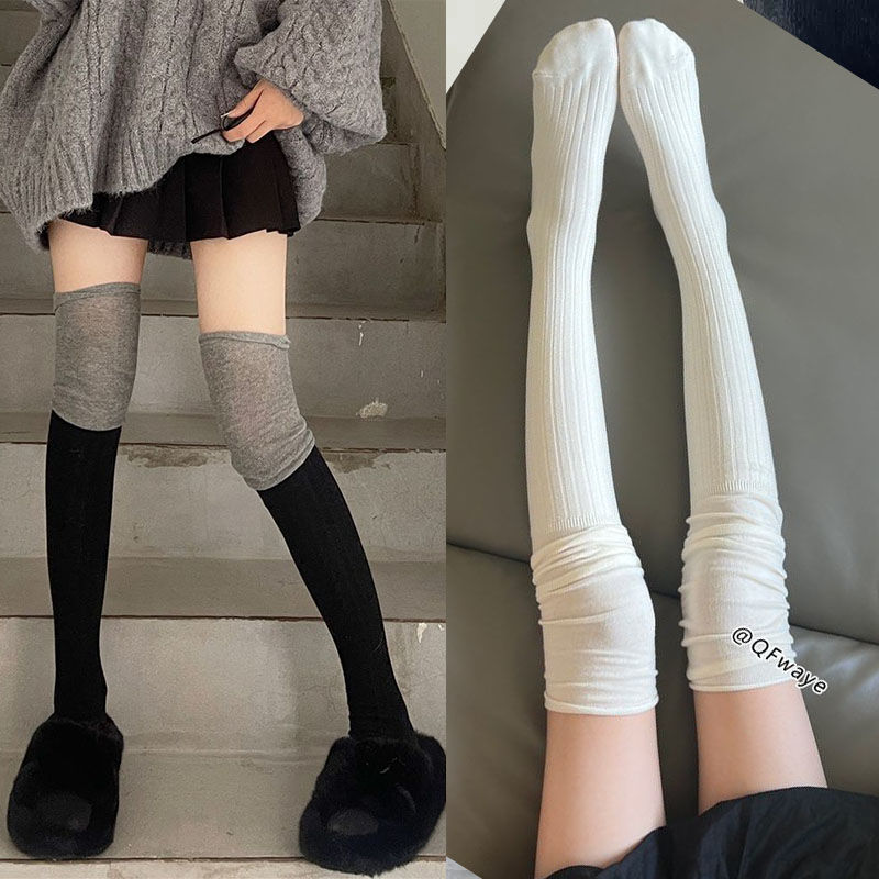 蕾丝花边小腿袜子女夏季长袜配靴子白色过膝袜jk黑色长筒袜女秋冬,运动包/户外包/配件,运动袜,淘宝优惠券,粉丝福利购,淘宝优惠卷