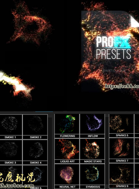 AE脚本 文字图片标志logo消散汇聚特效Particular炫酷粒子效果
