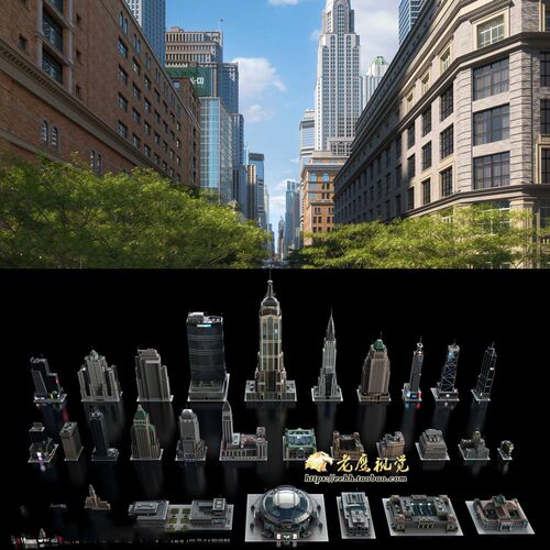 曼哈顿现代城市建筑楼房3D模型 C4D/MAX/FBX/OBJ/Maya/Blender等