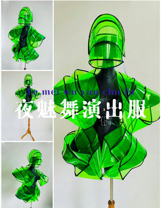 酒吧gogo赛博朋克科技感演出服