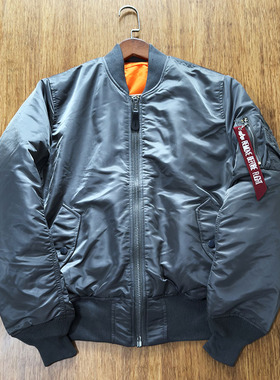 纯原 阿尔法 ALPHA 双面穿美式飞行员夹克男MA1秋冬外衣军外套45P