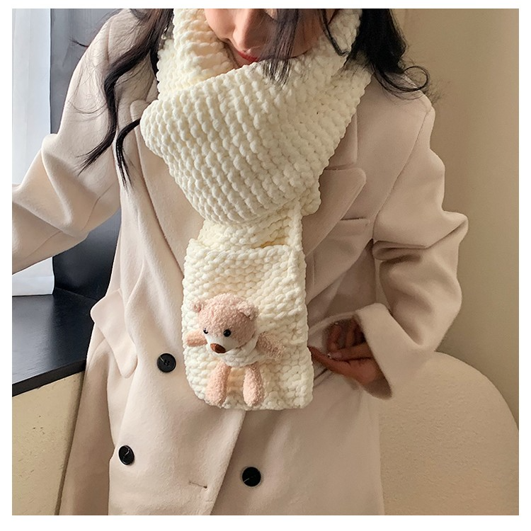 ZZICQ手工diy围巾口袋熊可爱毛线编织器材料包送女生心意礼物