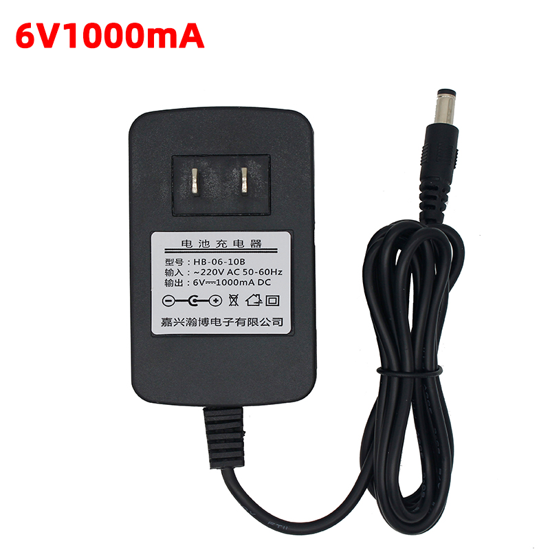 汪氏WS06-10B儿童四轮遥控电动车电池电源充电器6v1000mA童车玩具