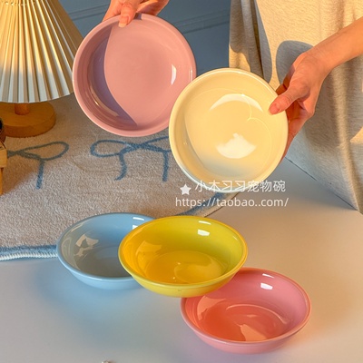 霍曼陶瓷碗釉下彩宠物Rea喂食器喵享家pro防卡粮犬猫狗粮水盘Maca