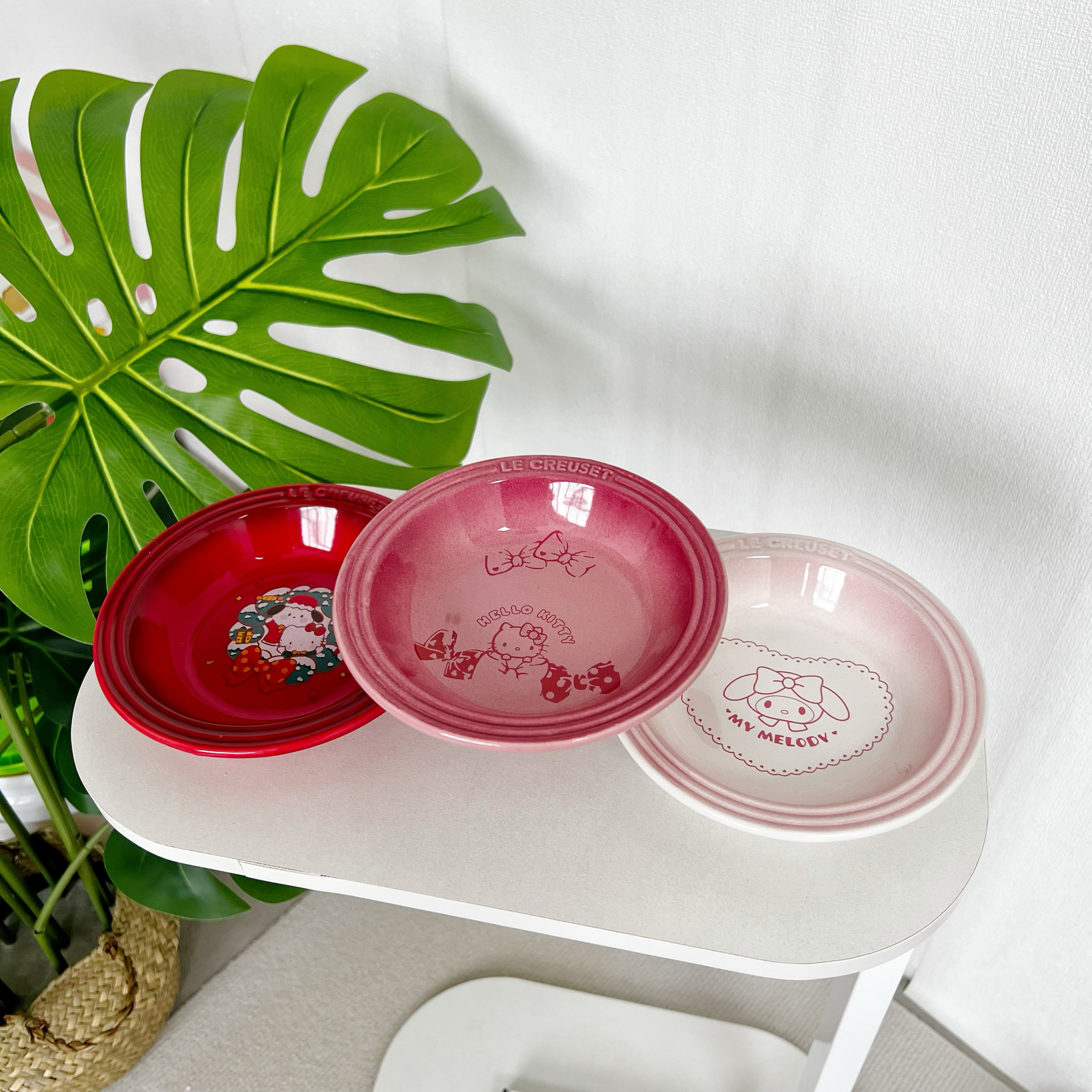 酷彩餐前盘烤箱洗碗机卡屋釉下彩宠物碗浅口大口径平盘猫咪鲜食盘