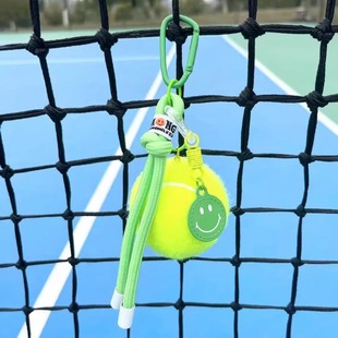 运动网球包挂饰钥匙扣周边创意新年生日礼物可爱绳艺饰品网球挂件
