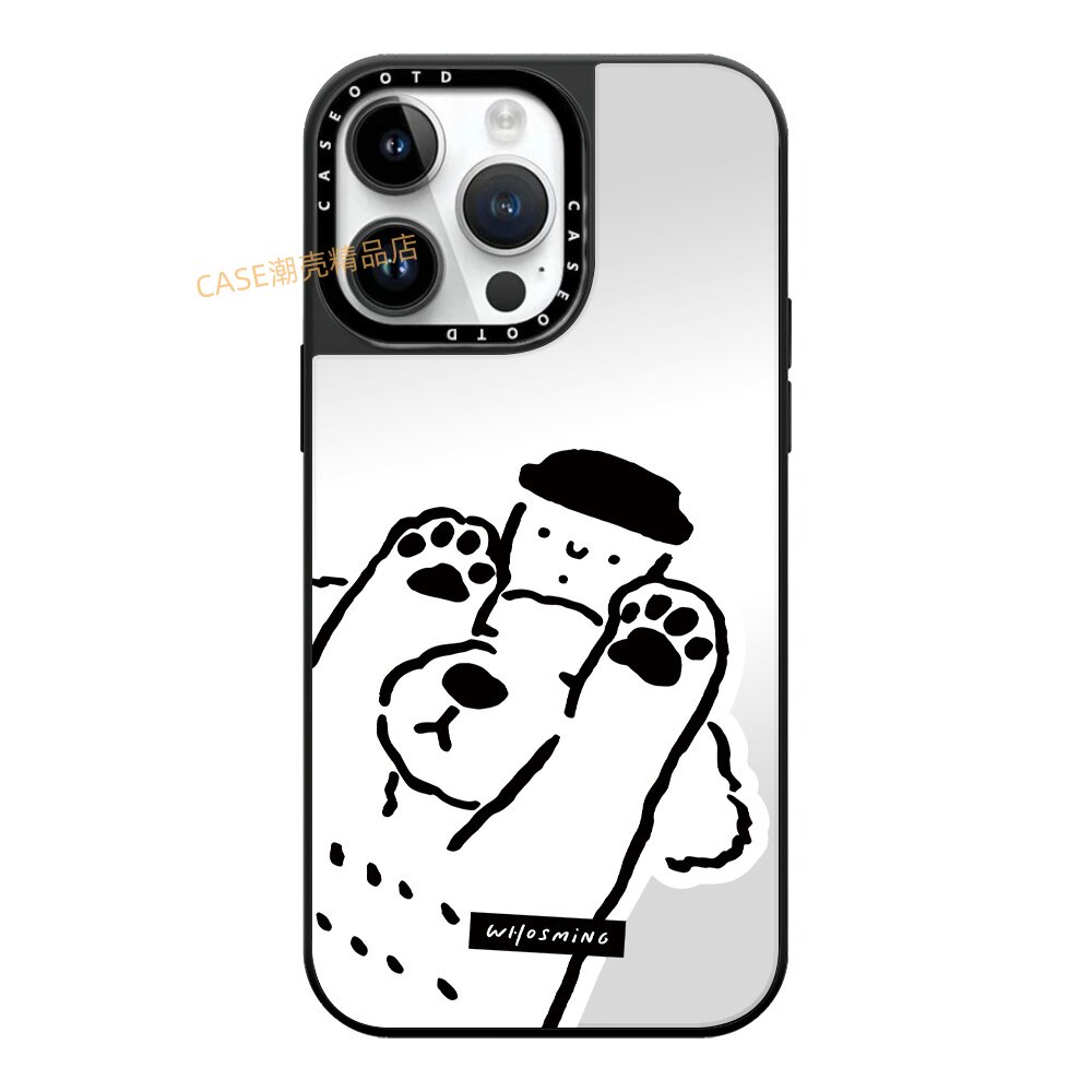 CASEOOTD咖啡狗狗猫咪WHOSMiNG适用于苹果17手机壳iPhone17 16ProMax12 13 14 15Pro/plus air手机防摔保护套