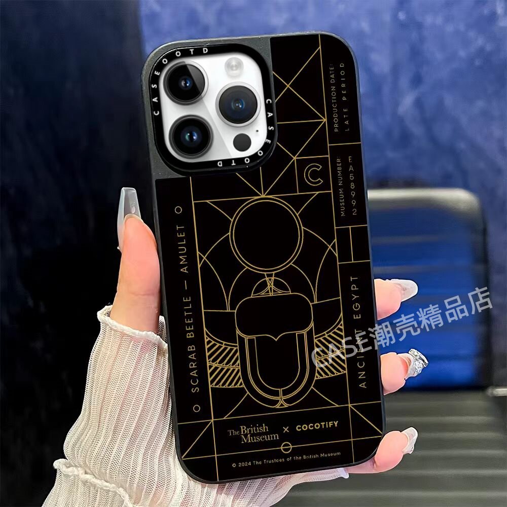 CASEOOTD大英博物馆埃及元素适用于苹果17pro手机壳iPhone17 16Pro Max12 13 14 15Pro/plus Air防摔保护壳套