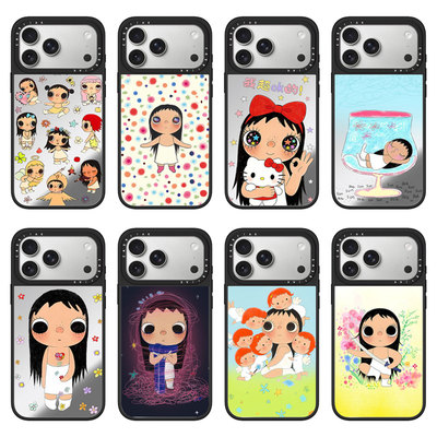 CASEJiAK 新款yuy小玉女孩适用于苹果17pro手机壳iPhone17 16Pro Max12 13 14 15Pro/plus磁吸Air手机保护套