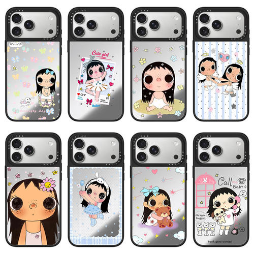 CASEJiAK yuy小玉女孩适用于苹果17 Pro Max手机壳iPhone17 16Pro Max磁吸12 13 14 15Pro/plus防摔Air保护套