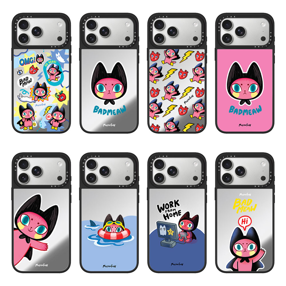 CASEJiAK Badmeaw蝙蝠猫咪适用于苹果17 16Pro Max手机壳iPhone12 13 14 15Pro/plus磁吸Air手机防摔保护壳