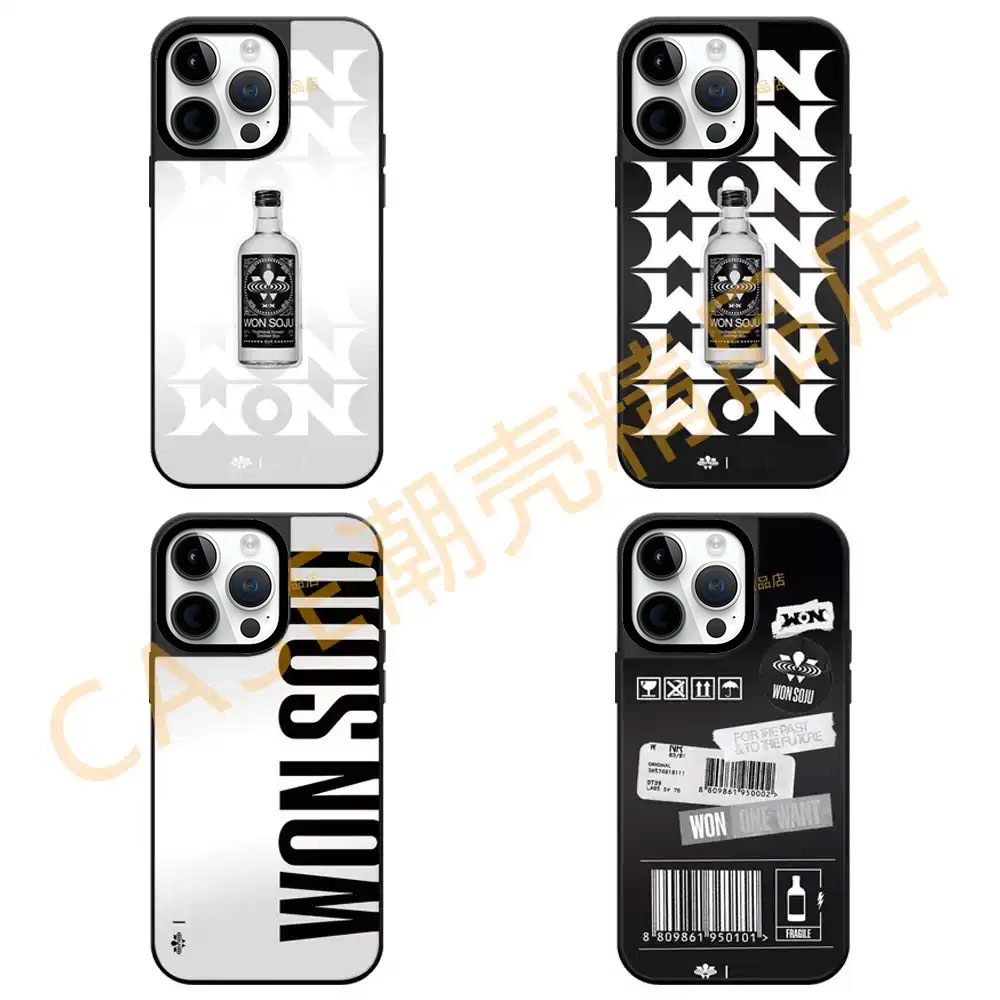 朴宰范同款WON SOJU酒瓶适用于苹果iPhone18 17 16Pro Max手机壳12 13 14 15Pro/plus磁吸Air防摔保护套图片