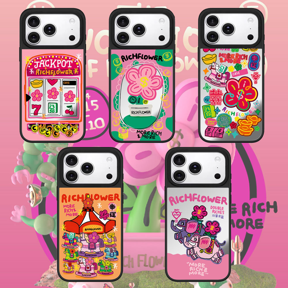 有钱花Rich Flower第二弹适用于苹果18 17 16Pro Max手机壳iPhone18Pro磁吸12 13 14 15Pro/plus防摔保护壳套图片