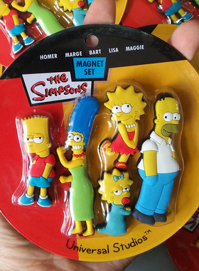 the simpsons辛普森一家可爱冰箱贴卡通白板贴北欧磁力贴定制套装