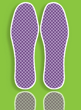 买5送1年轻人新款十字绣鞋垫手工自己绣带针线半成品方格子紫色