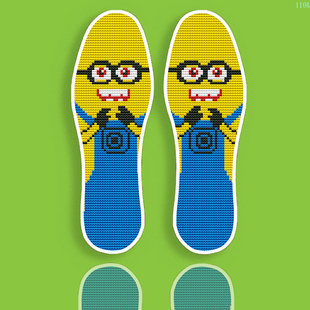 买5送1年轻人新款十字绣鞋垫手工自己绣带针线半成品卡通小黄人