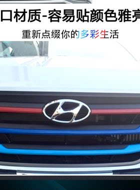现代途胜全新领动悦纳贴纸中网