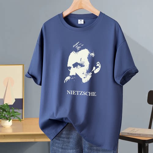权志龙GD同款短袖T恤bigbang人像半袖衣服男女纯棉情侣上衣打底衫