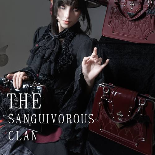 【尾款补款】嗜血2.0尾款页面 哥特风格包包 拼色包 漆皮包