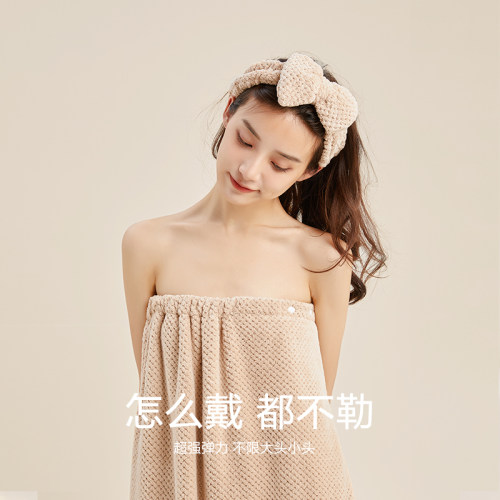 【买1送1】三利10A抗菌束发带女洗脸专用发箍头箍洗漱蝴蝶结发套