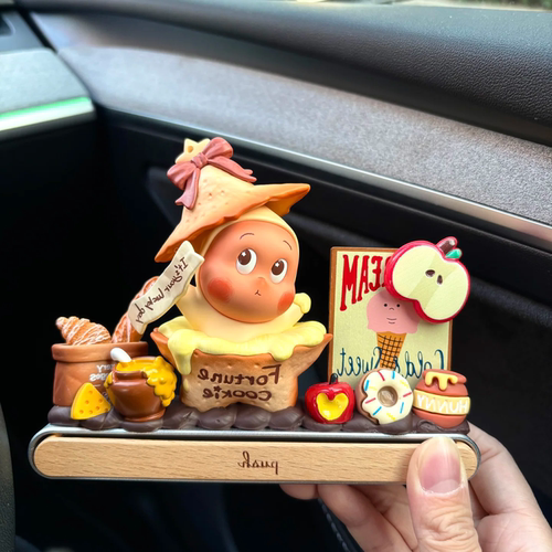 DIY材料泡泡玛特星星人胡桃木停车牌材料包场景配件手办材料摆件