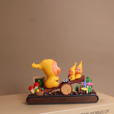 泡泡玛特星星人DIY材料包临时停车牌汽车中控台摆件女生车载礼物