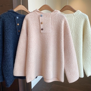 重磅系列～保暖圈圈羊毛厚实慵懒显瘦连帽毛衣女秋冬新款 AMR