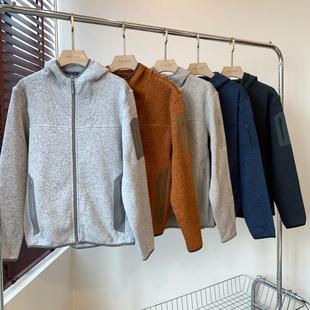 THEWOW同款 抓绒暖糯保暖压胶口袋立领连帽开拉链外套男女款