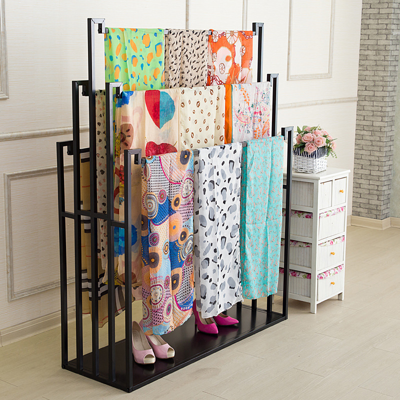 铁艺落地式腰带丝巾架