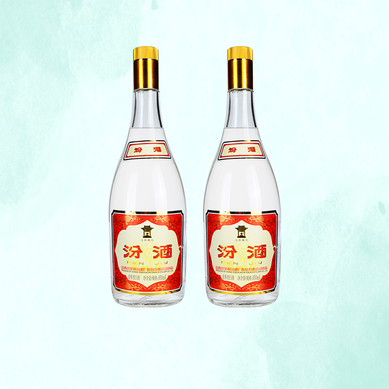 山西汾酒杏花村酒55度大黄盖汾950ml*2瓶清香型高度国产白酒