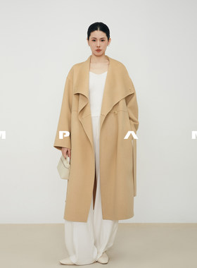 【MPAM】高支26年秋冬新款宽松中长款浴袍风大衣女毛呢外套927店