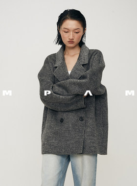 MPAM羊毛大衣2026年秋冬新款短双面尼大衣女长款韩系宽松外套百搭