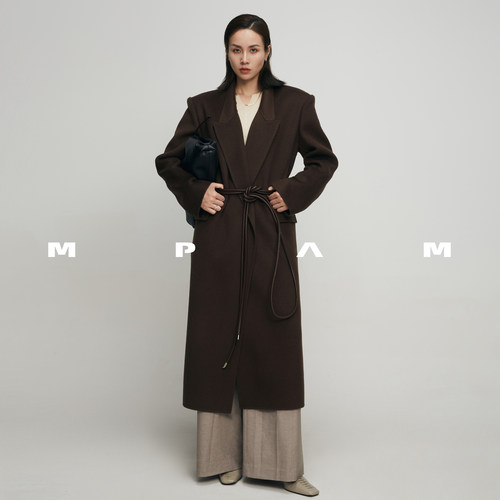 弧形新款2024秋冬直筒大衣MPAM
