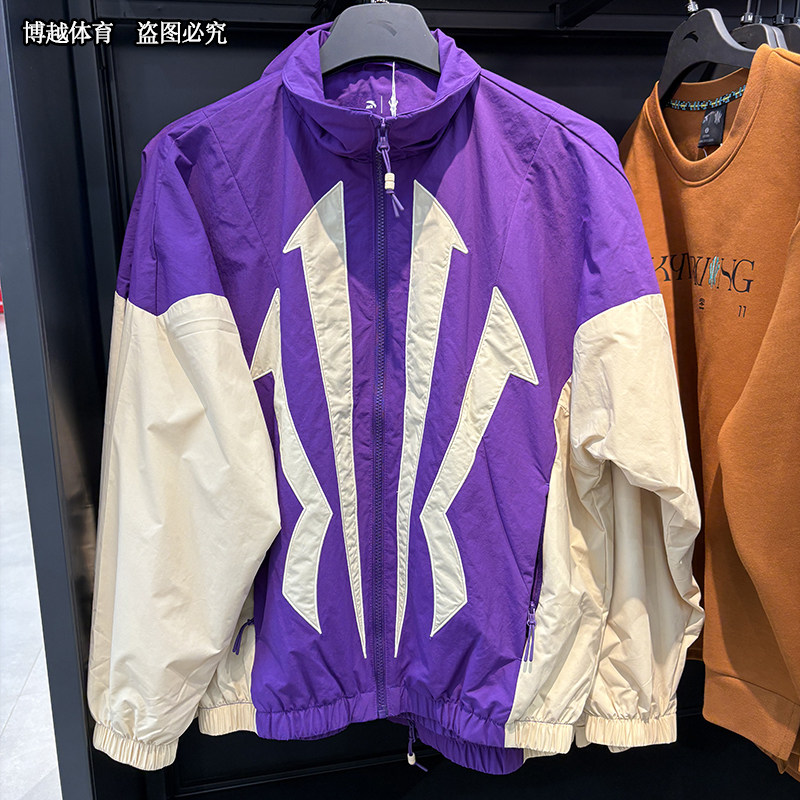 安踏凯里·欧文梭织运动外套男女同款秋新款防泼水夹克172511605S