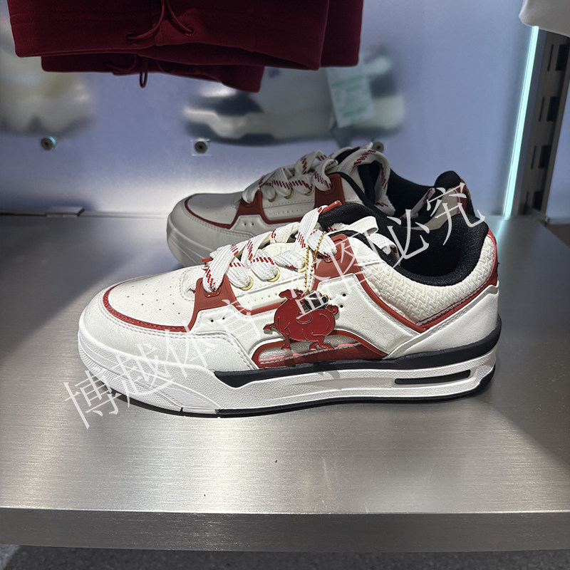 安踏骜杰滑板鞋厚底女板鞋2026春季新款时尚运动休闲鞋122618043