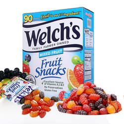 美国Welch's威氏果汁软糖混合水果味儿童维生素QQ糖果礼物哈瑞宝
