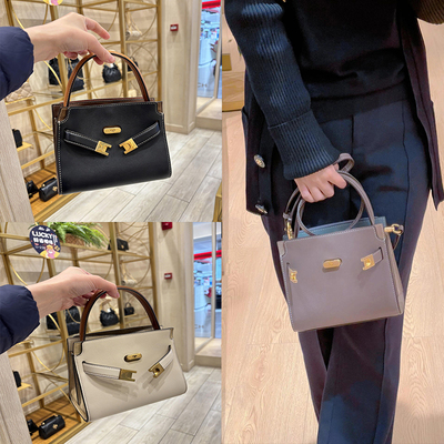 代购新款TB女包TMonogram手提单肩包 软皮 KELLY同款斜挎托特包