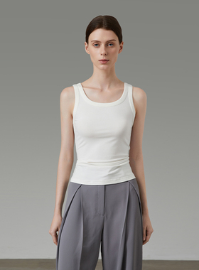 奥地利天丝莫代尔澳洲长绒棉美国莱卡氨纶极简背心